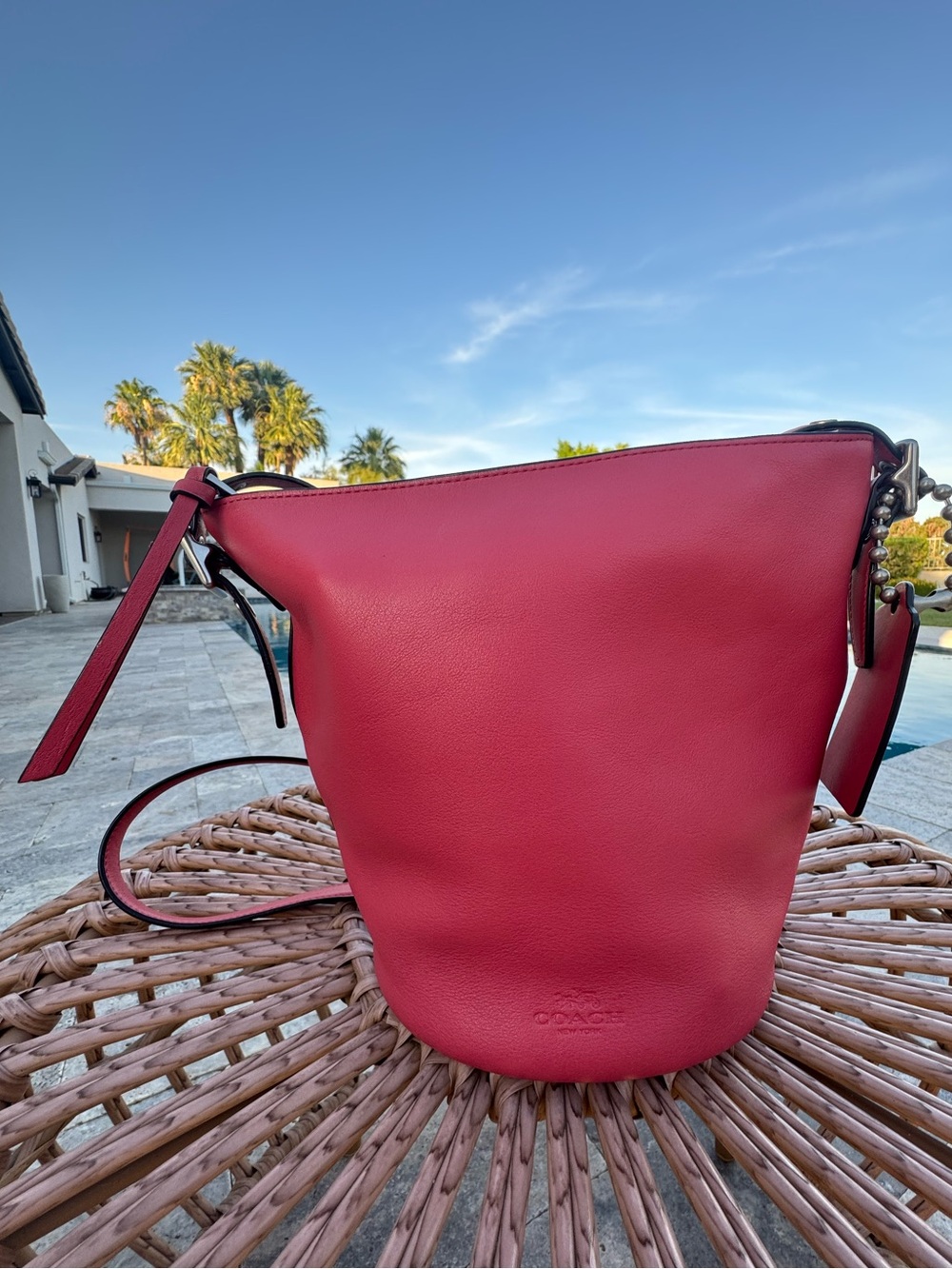 Coach Bleeker Leather Bucket Bag